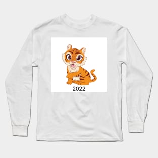 Cute tiger Chinese New Year 2022 Year of the Tiger Long Sleeve T-Shirt